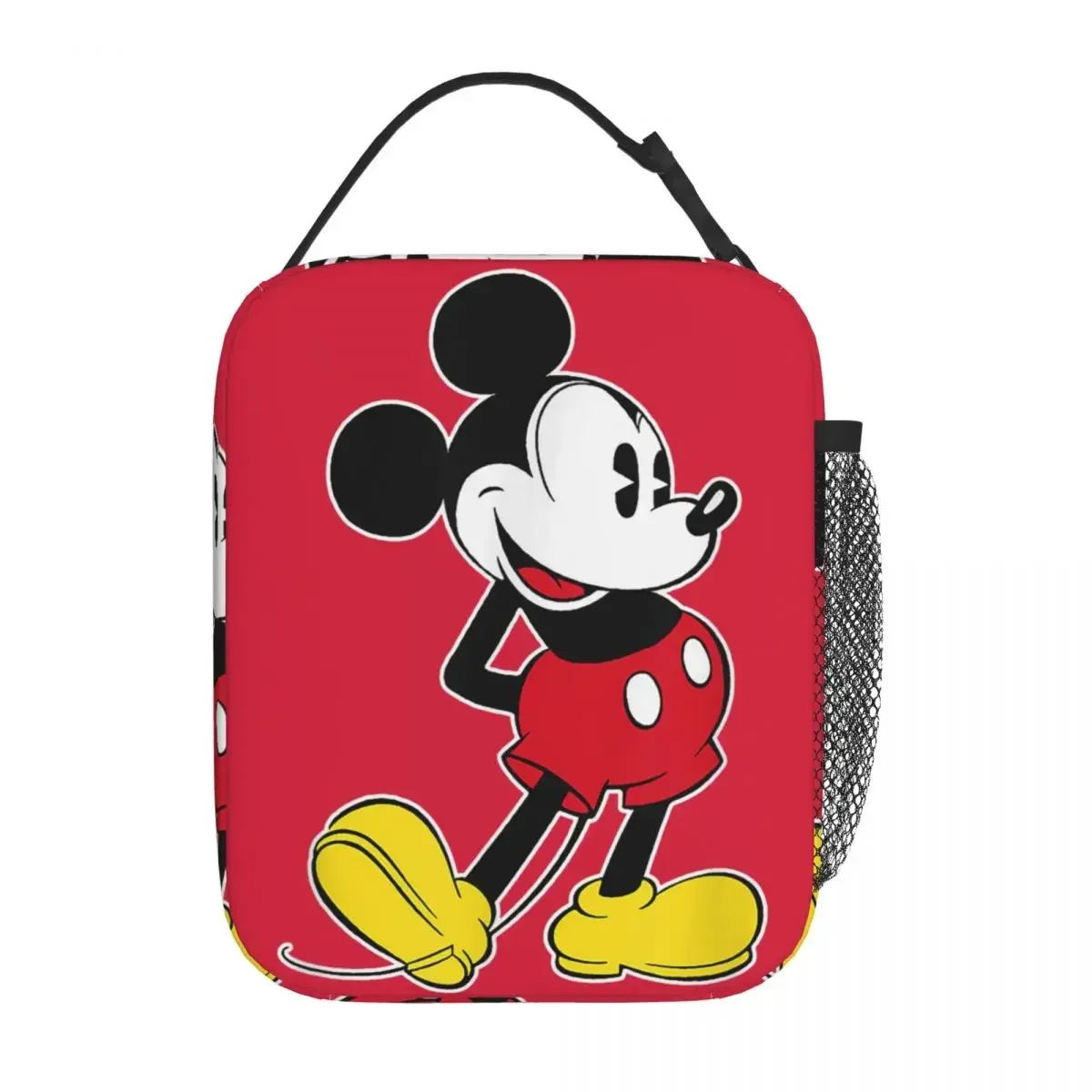 Mickey mouse clássico pose isolado almoço saco térmico recipiente de refeição alta capacidade tote lancheira saco de comida faculdade piquenique