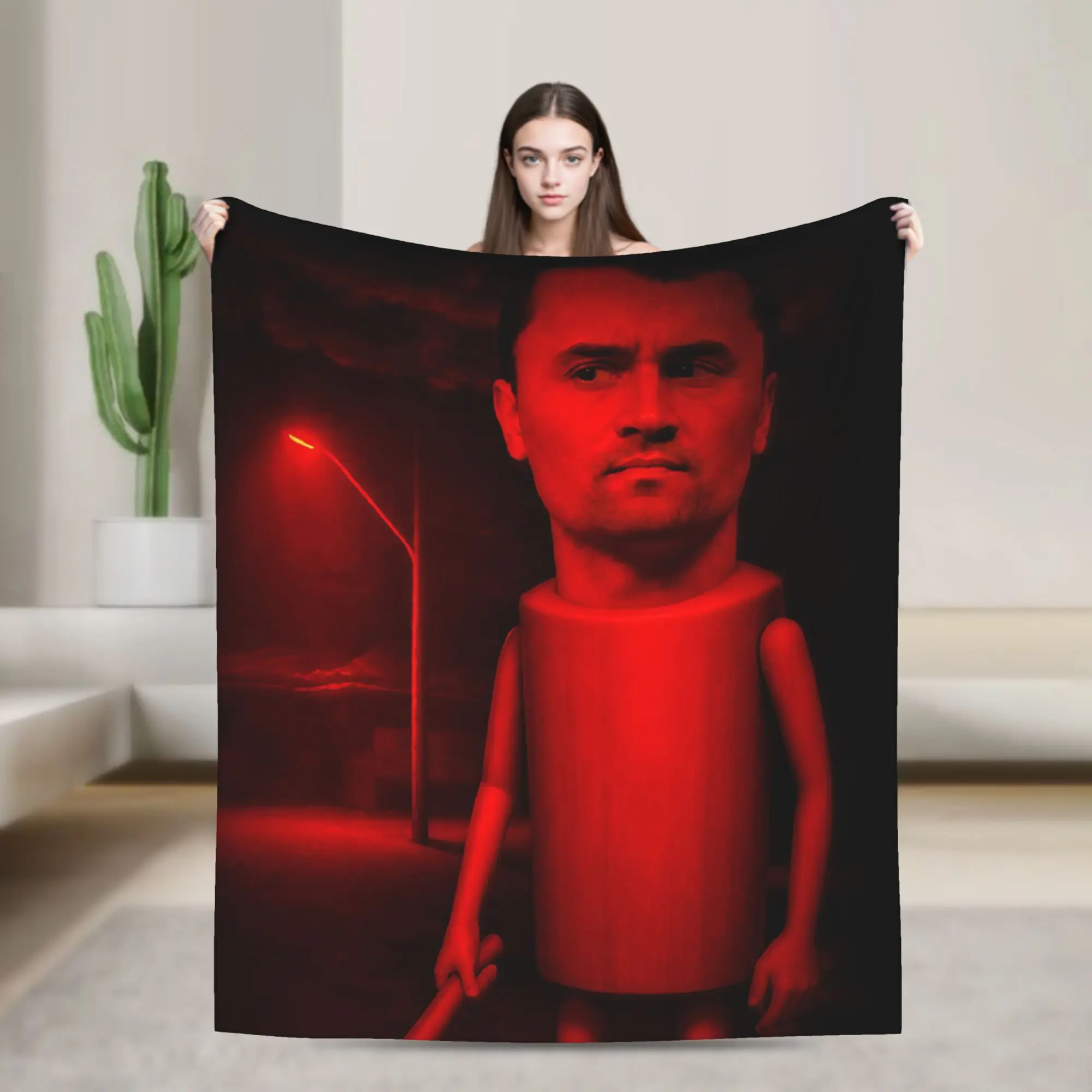 Charlie Kirk Blankets Flannel Summer  Breathable Super Soft Throw Blankets for Sofa Travel Bedspread