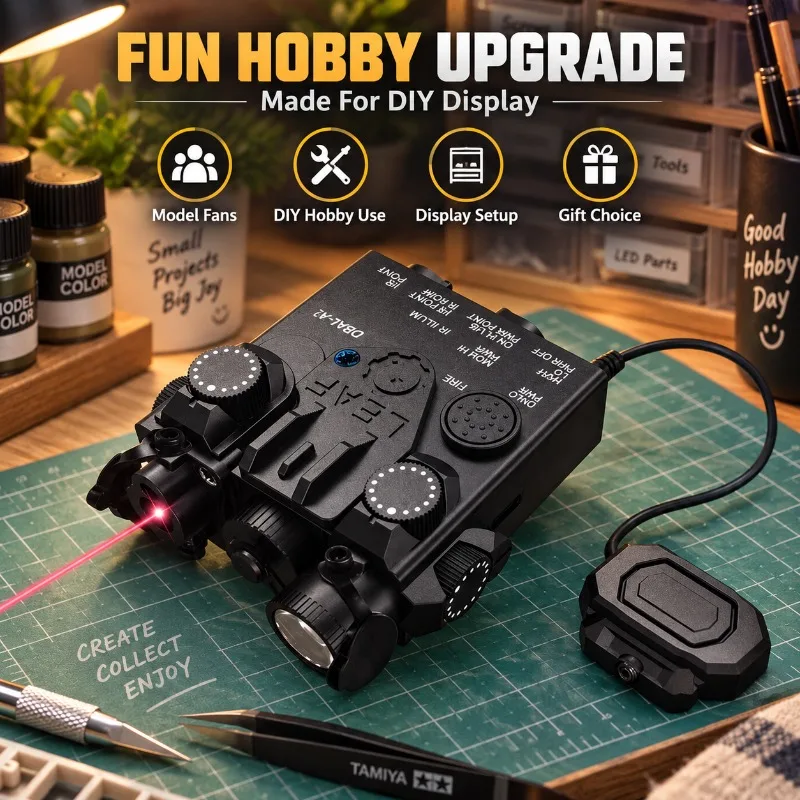 DBAL‑A2 Hobby Model Decor Accessory Adjustable Red Green Laser Indicator Unit