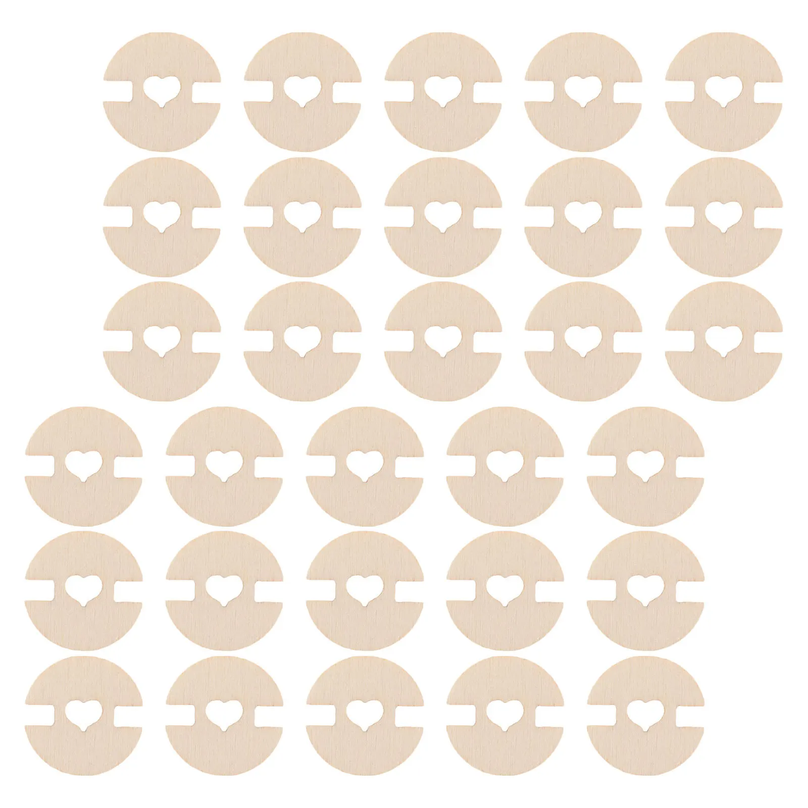 

100Pcs Round Wood Buttons for Hats Natural Sewing Toggle Button Pom Pom Attachment Beanie Fastener Craft DIY Project Use