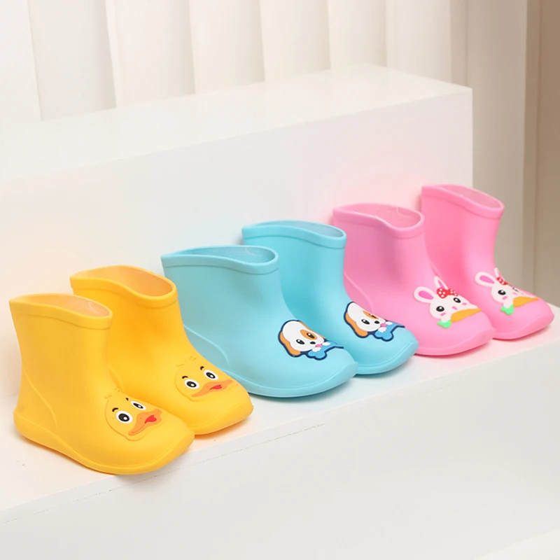 

Милые животные, детские резиновые сапоги, резиновые сапоги для мальчиков и младенцев, непромокаемая обувь для девочек и студентов на дождливые дни.