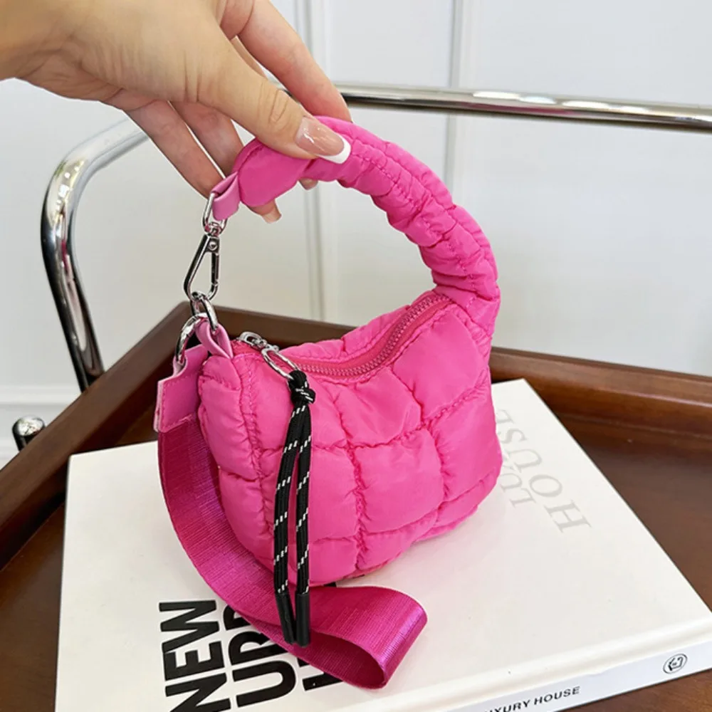 

Fashion Solid Color Cloud Pleated Coin Purse Mini Handbag Quilted Small Wallet Korean Style Purse Girls/Female