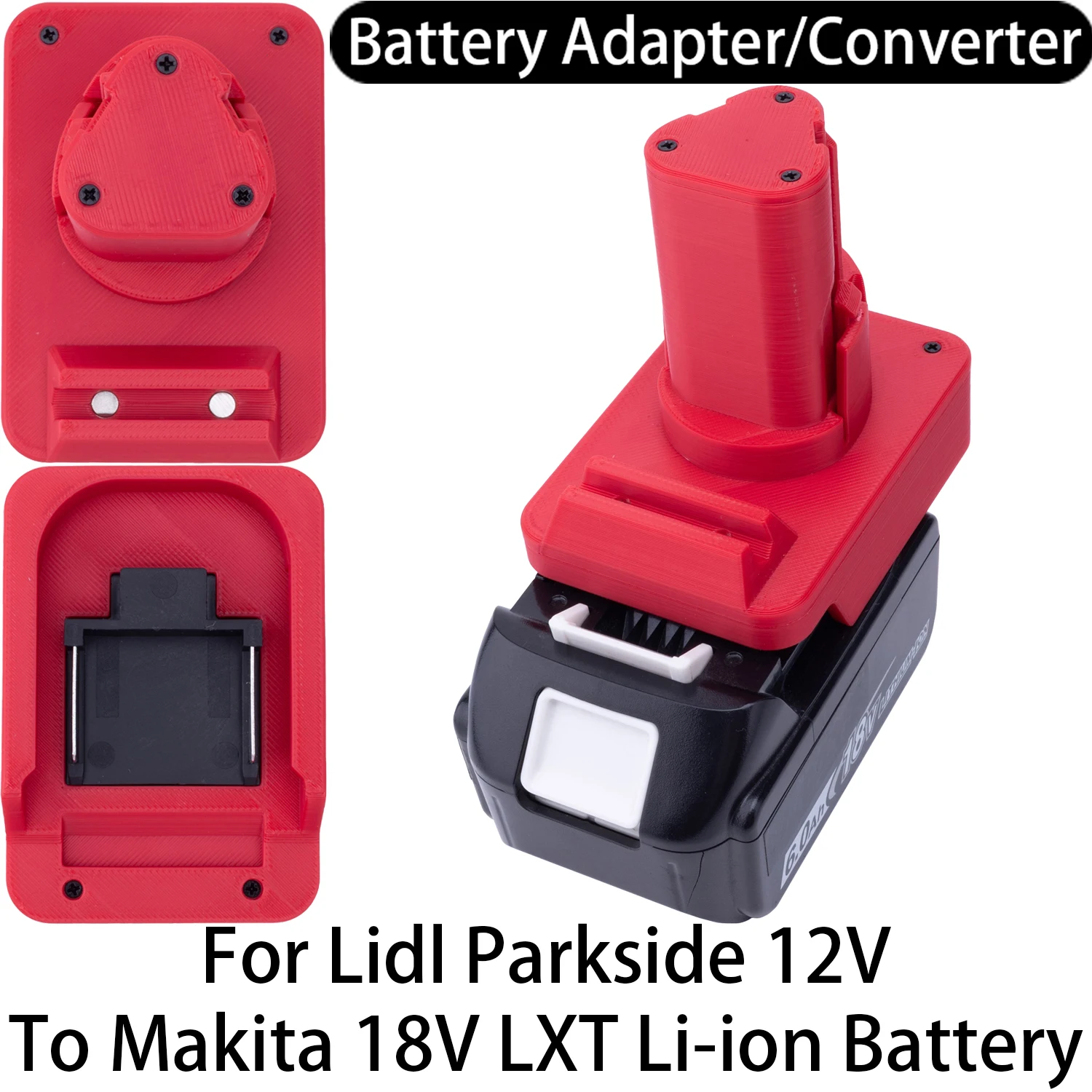

Battery Adapter For Lidl Parkside 12V Li-ion Tool To Makita 18V LXT Li-ion Battery Adapter Converter Power Tool Accessory