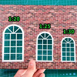 3pcs Diorama Window Shape Dies Model Indoor Decoration Sand Table Material Dollhouse Layout Architecture Building Kit 1:20/25/30