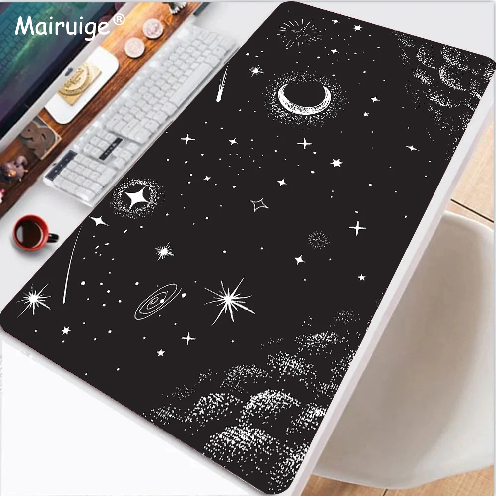 Mouse Pad Speed Desk Decorations Astronaut Space Mouse Carpet Desktops Mousepad Xxl Table Cushion Setup Office Accessories