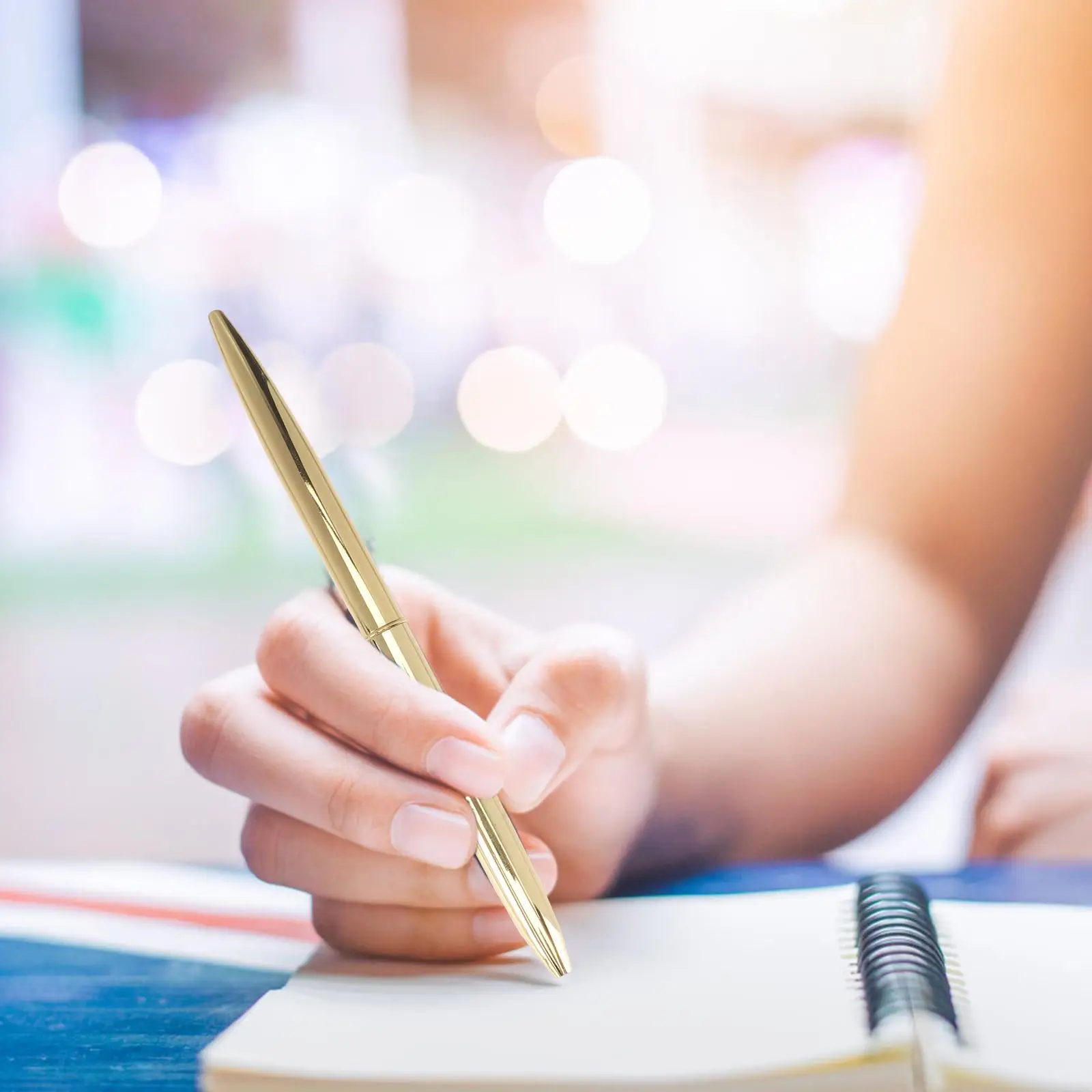 Stylos à bille en métal, 6 pièces, papeterie pour fournitures d'encre à plume