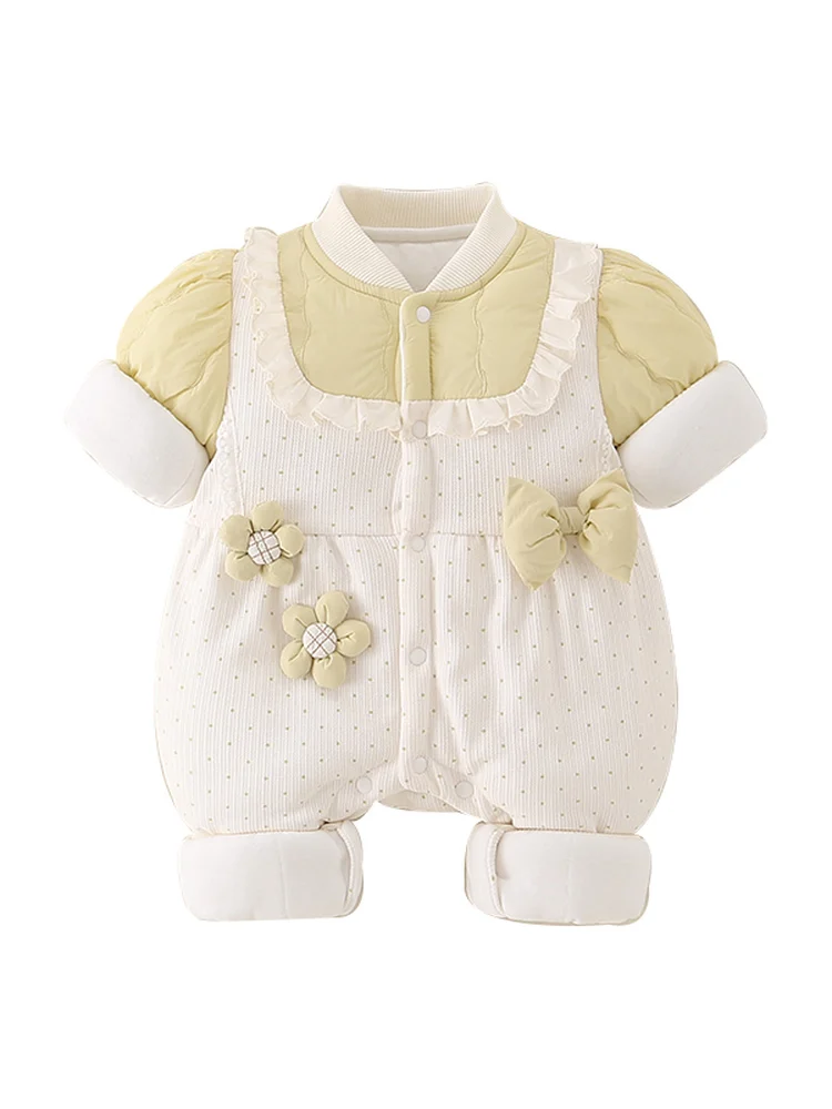 

Princ Sle Baby Girl Outfit Autumn Winter Thin Cotton Rer Suit Korean Version Cler Clothes for 7 Years Old below