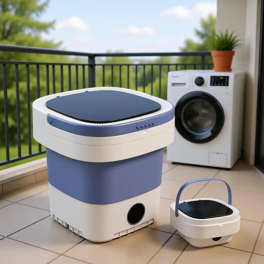 

Мини-стиральная машина на 12 л с отжимом для чистки мелких предметов, детской одежды, носков и нижнего белья