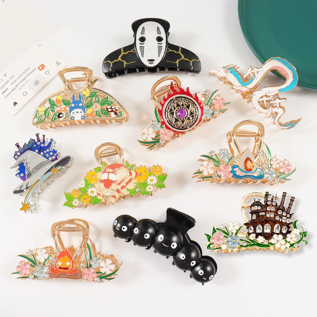 

YWYHJ «История волшебного замка», коготь для волос, японский комикс, мультяшный стиль, заколки для волос из сплава, аксессуары для волос для женщин и девочек