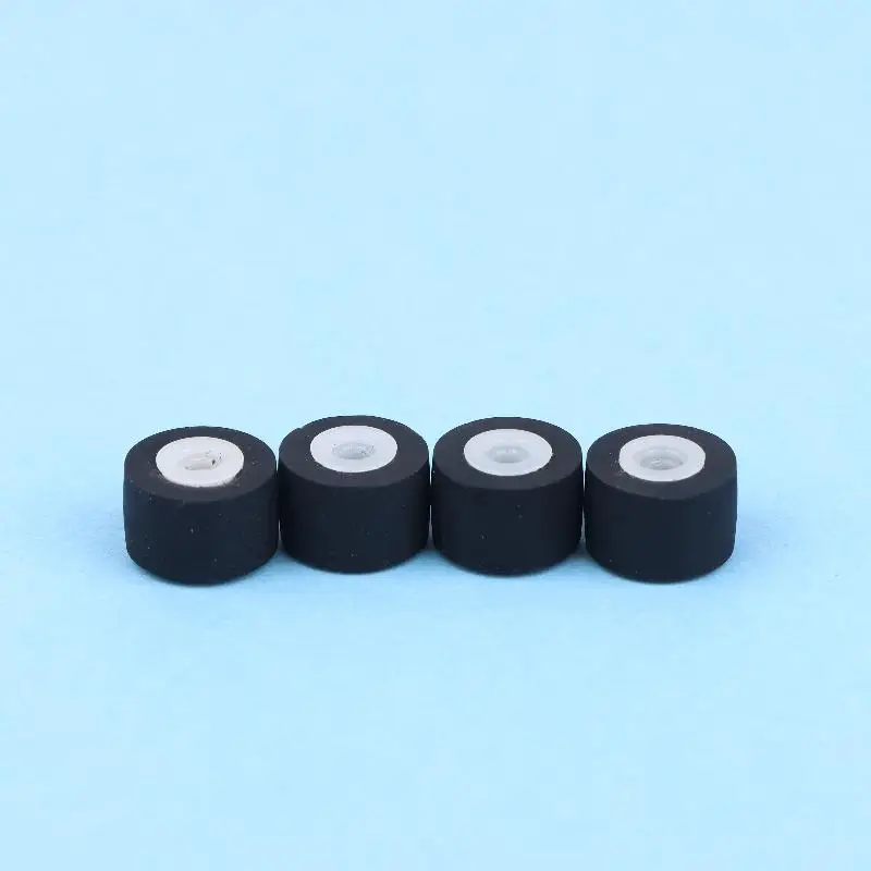 【F】2Pcs 9x7x6x1.5mm Walkman Tape Drives Pinch Roller Tape Recorder Cassette Player Press Rubber Belt Wheel Pulley