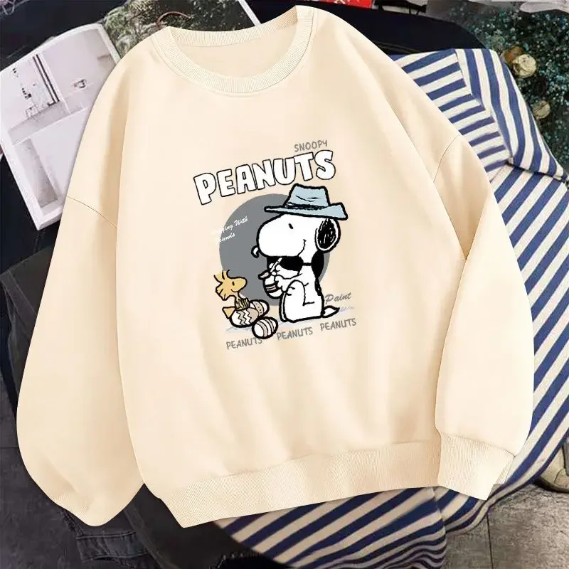 Snoopy Round neck loose sweater autumn ladies sweater coat student top bottoming shirt