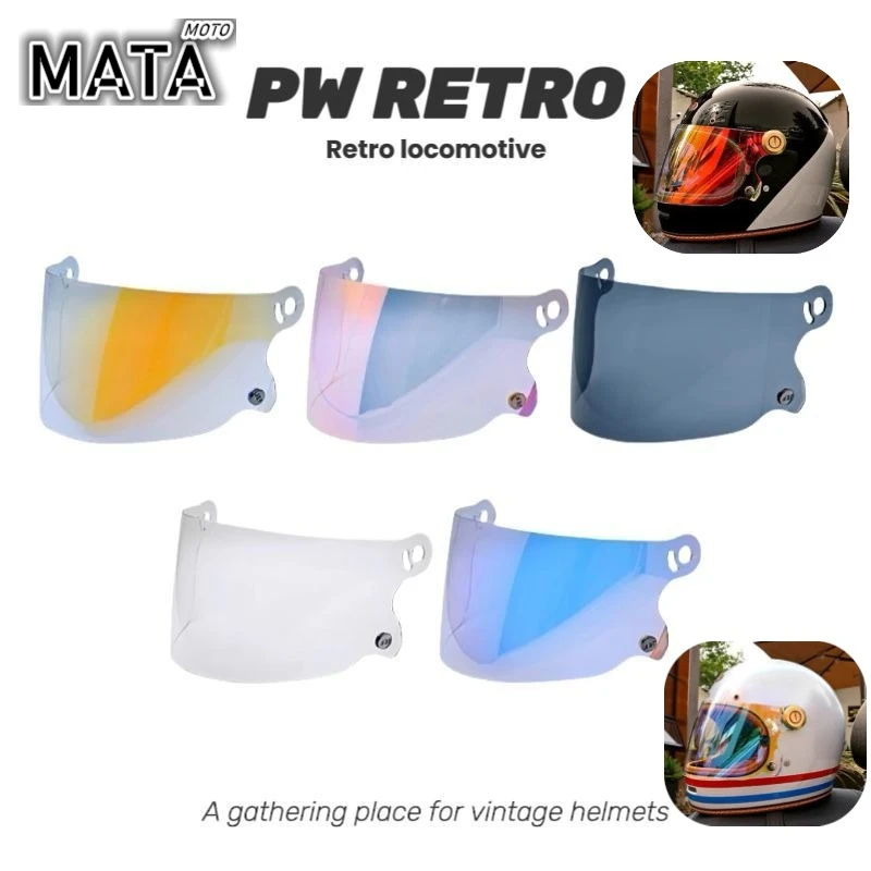 

Taiwan JEF603 Full Helmet Lens Suitable for Feature Feiqiao EVOCA891 Day and Night Universal Revo Electroplating Lens