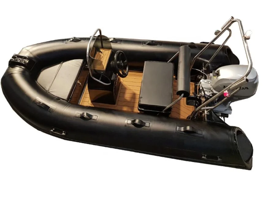 New Design Customized Fiberglass Rigid PVC or Hypalon Inflatable Boat Yacht for Entertainment