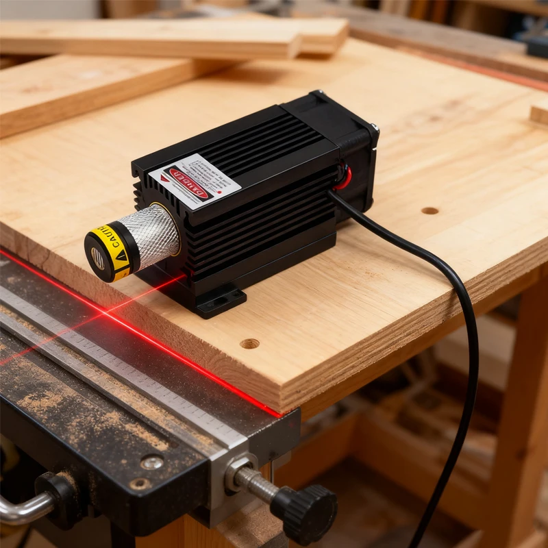 عدسة زجاجية عالية الطاقة 650 نانومتر خط أحمر/خط متقاطع/وحدة صمام ثنائي ليزر قابلة للتركيز 100 ميجاوات 200 ميجاوات مع مروحة تبريد (مجانية مع دعامة) #1