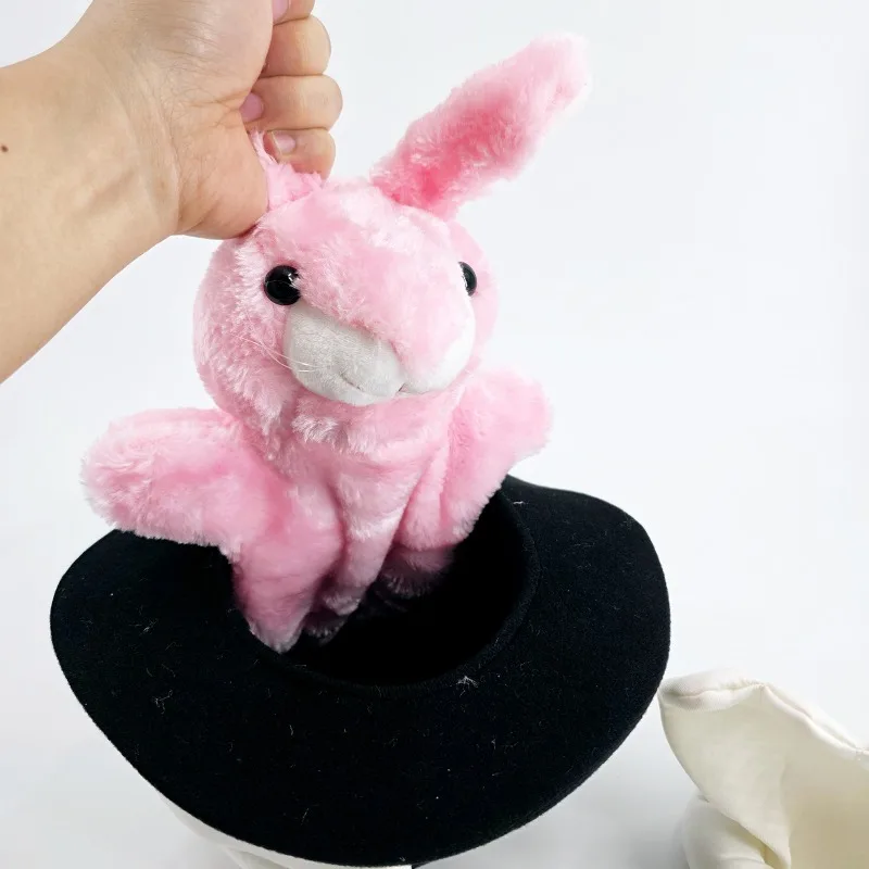 

Роскошный кролик в шляпе, куклы, фокусы, милый маленький кролик, магия, фокусник, сценические иллюзии, реквизит, комедийная игрушка для детей