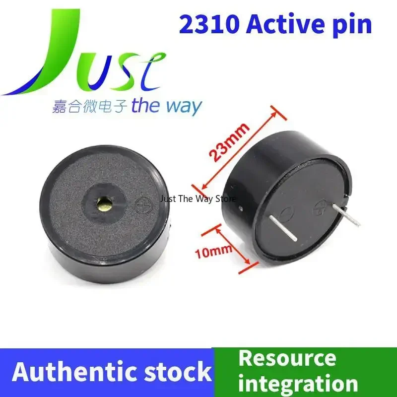 5pieces/lot 2310 buzzer pin lead with/without ear active passive piezoelectric high decibel alarm DC3-24V