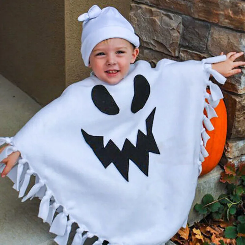 Peleryna dla dzieci Halloween nietoperz zestaw sweter z frędzlami peleryny bez rękawów z kapturem dziecięca chłopcy dziewczęcy kostium peleryny