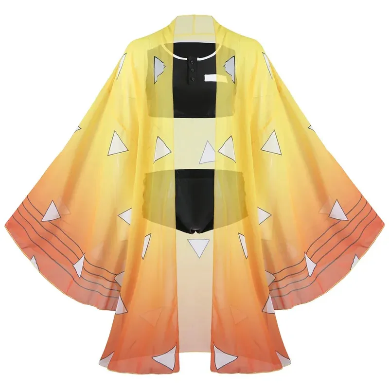 Bikini de Anime Demon Kochou Shinobu para mujer, traje de baño, cárdigan tipo kimono, conjunto de traje de baño para playa y verano