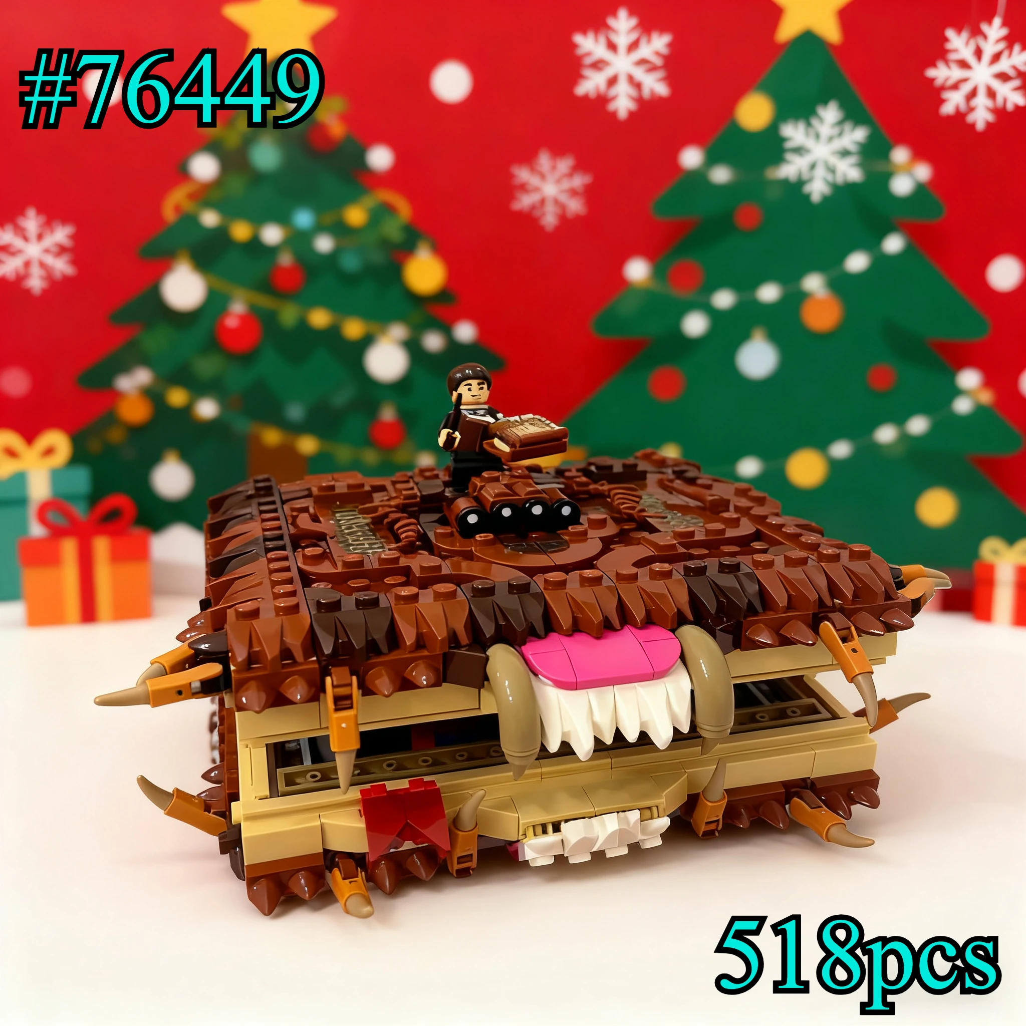 كتاب الوحش الذي يعض الناس مجموعة مكعبات البناء 76449 متوافقة مع جزيئات ليغو مناسبة لهدايا عيد الميلاد 518 قطعة