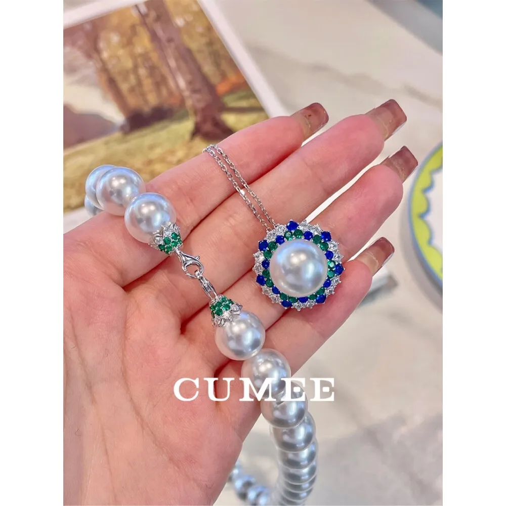 CUMEE. Minimalist Two Way Wear Bead Necklace Pendant 925 Sterling Silver Plated Gold