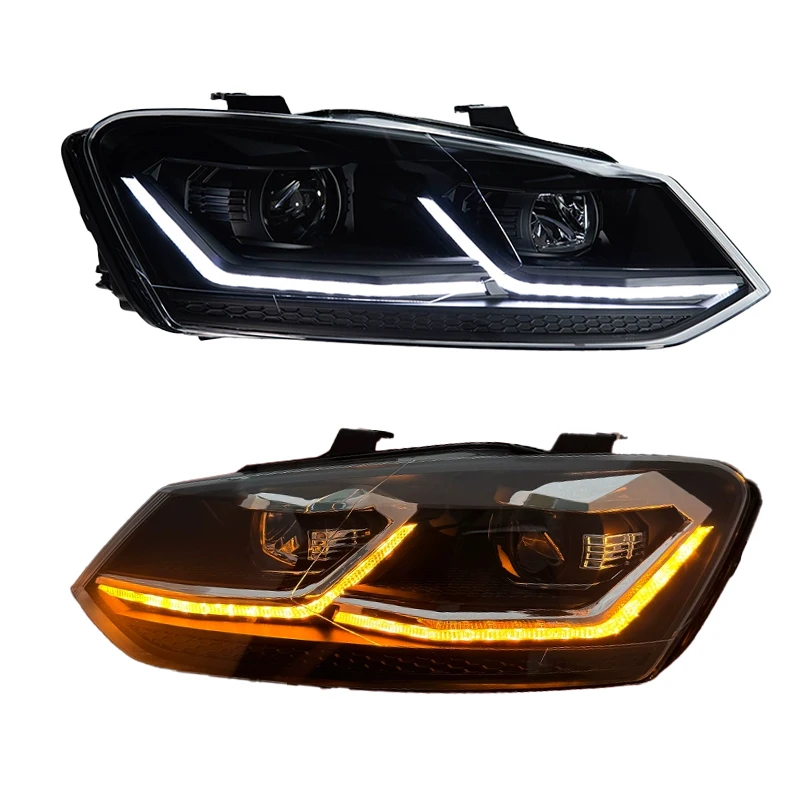 

For Volkswagen POLO LED Headlight MK5 2011 2018 Upgrade Polo Accessories VW Car Head Light Lamp Assembly Projectors