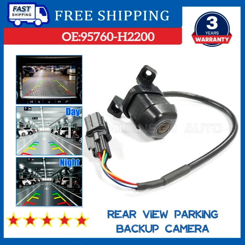 95760-H2200 Car Reverse Rear View Parking Backup Camera For Kia K2 2016 2017 2018 2019 2020 95760H2200 Replacement Parts