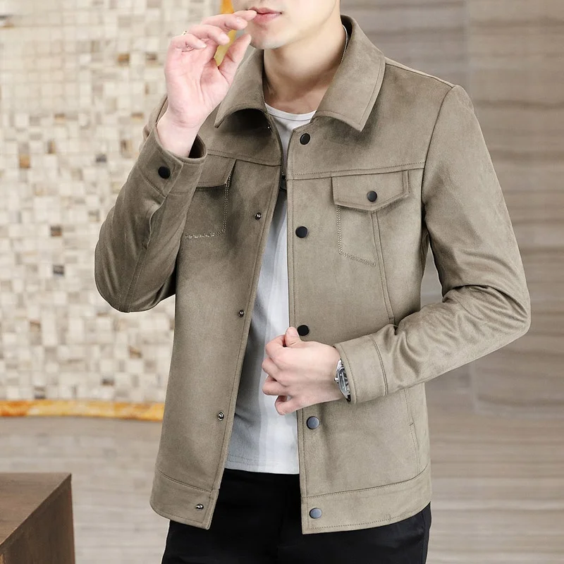 

Casual Jaet Men's Trendy Workwear Outerwear Autumn New Sle Haome Long Sve Polyester Antifouling Polyester