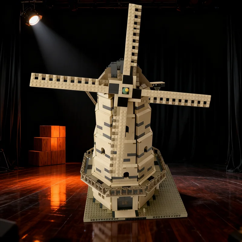 

3496pcs MOC Dutch Windmill Motorized Architecture Model Building Blocks Architecture Toys Christmas Gifts Education Kids Brick