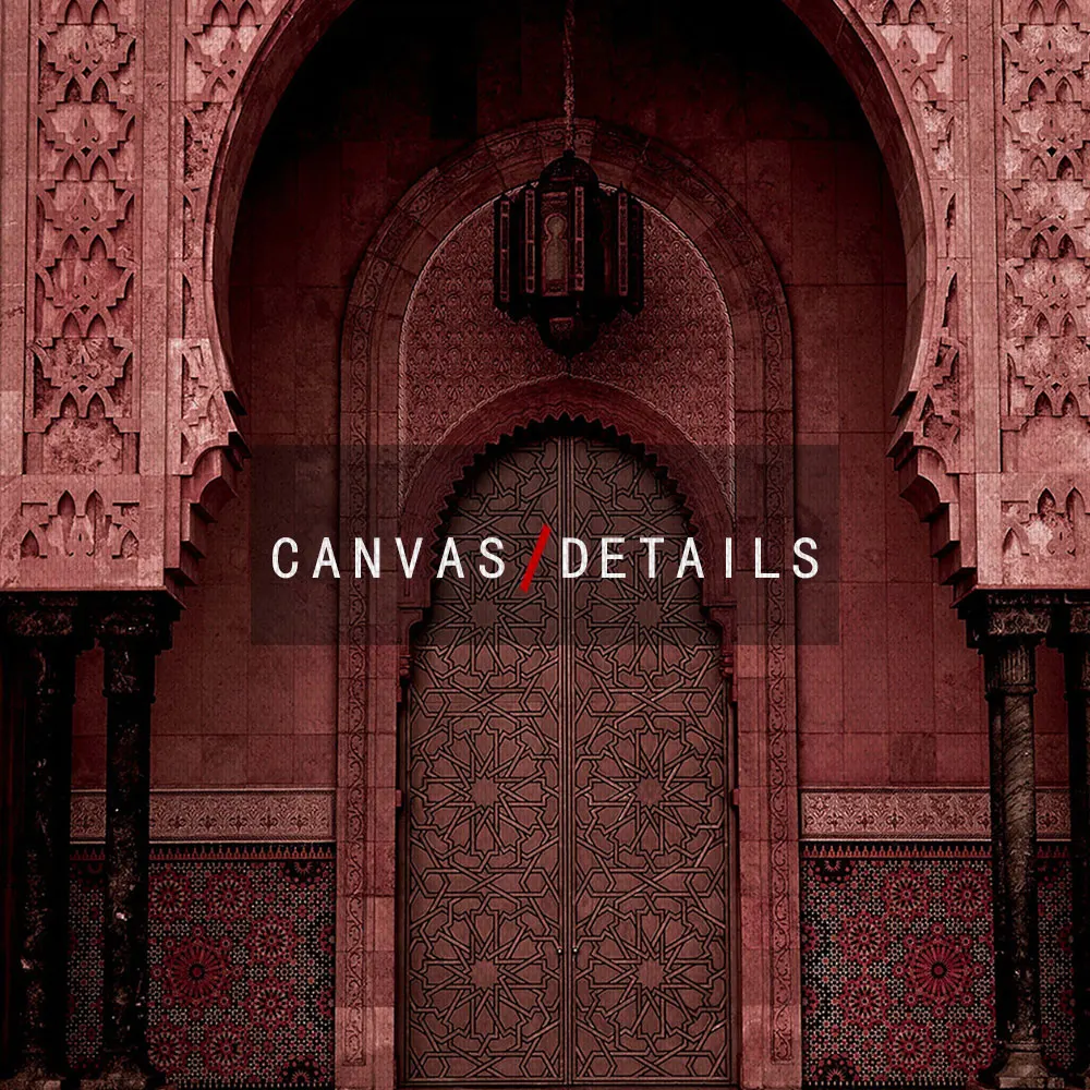 Islamic Architecture Poster Plant Photography Canvas Painting Reddish Brown Style Art Print Leaf Wall Picture Living Room Decor