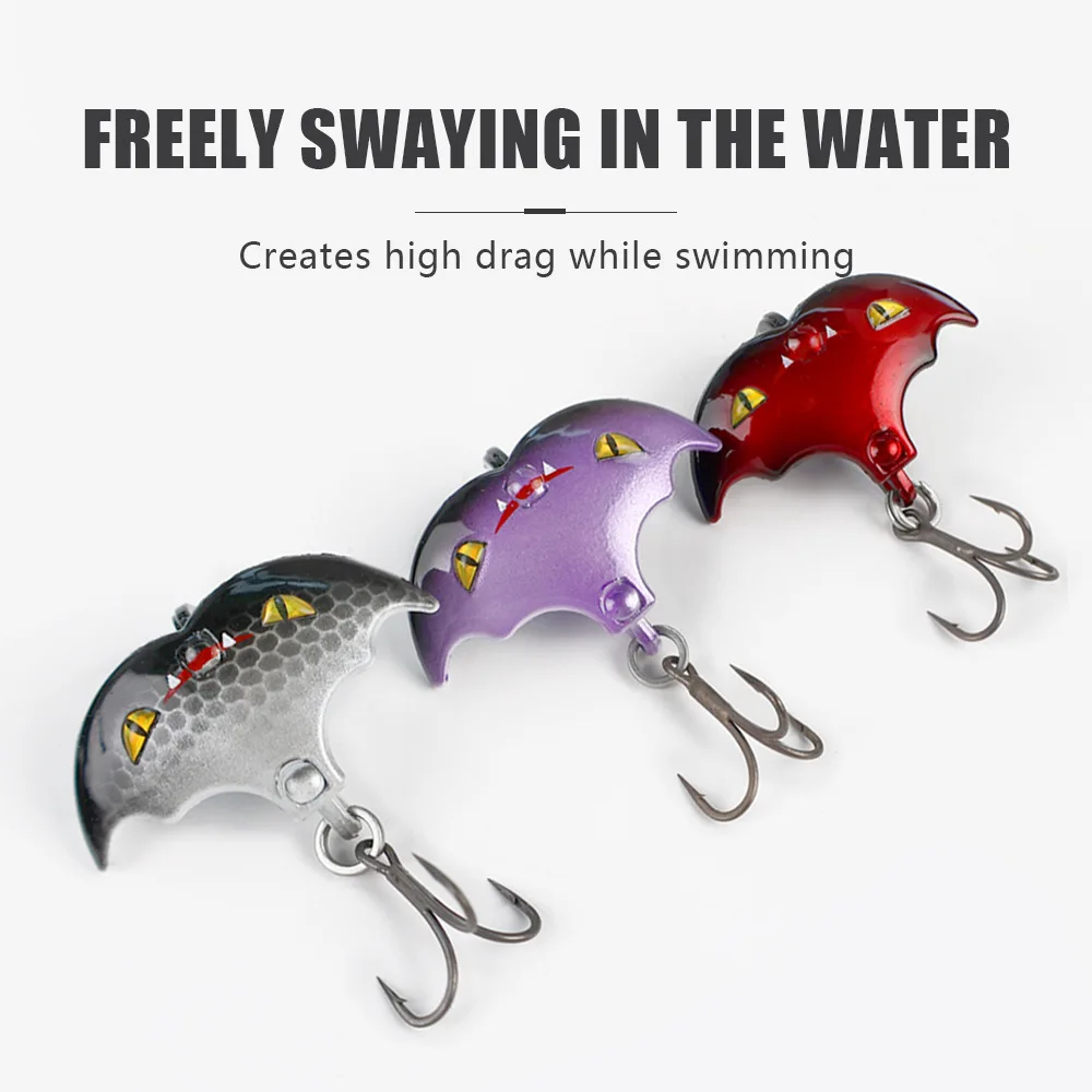 جديد بعيد الصب VIB السحر 4 سنتيمتر/10 جرام الخفافيش شكل غرق الطعوم باس المعادن الترتر تهزهز الطعوم الاهتزاز جثم بايك الصيد السحر Pesca