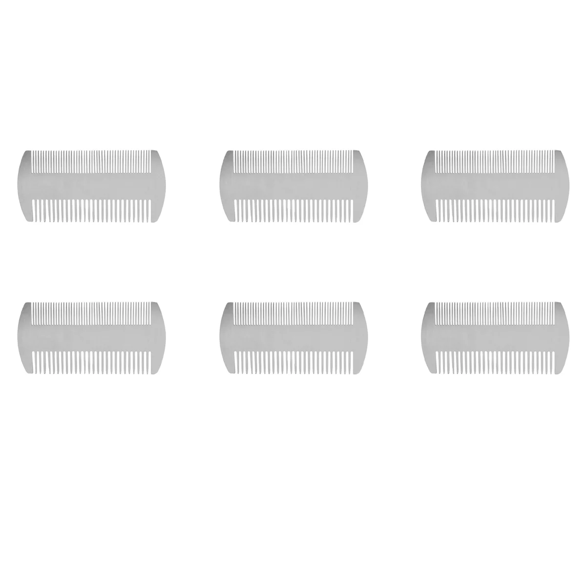 FZFZ 6X Dual Action Edc Credit Card Size Comb Wallet Comb Pocket Comb Anti-Static Hair Comb Beard Mustache Comb for Man