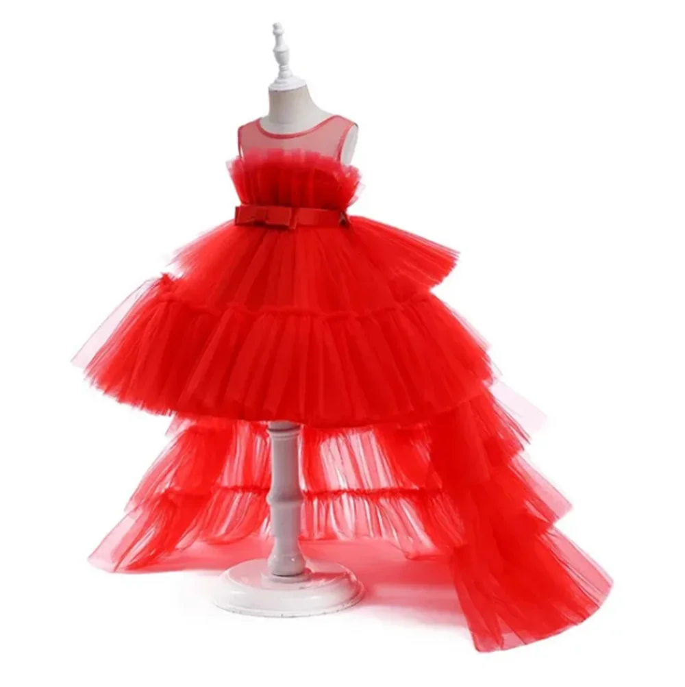 

Индивидуальные платья для девочек-цветочниц на свадьбу, аппликация, тюль, расшитый бисером, пышное платье длиной до пола, детское платье для первого евхаристического дня рождения