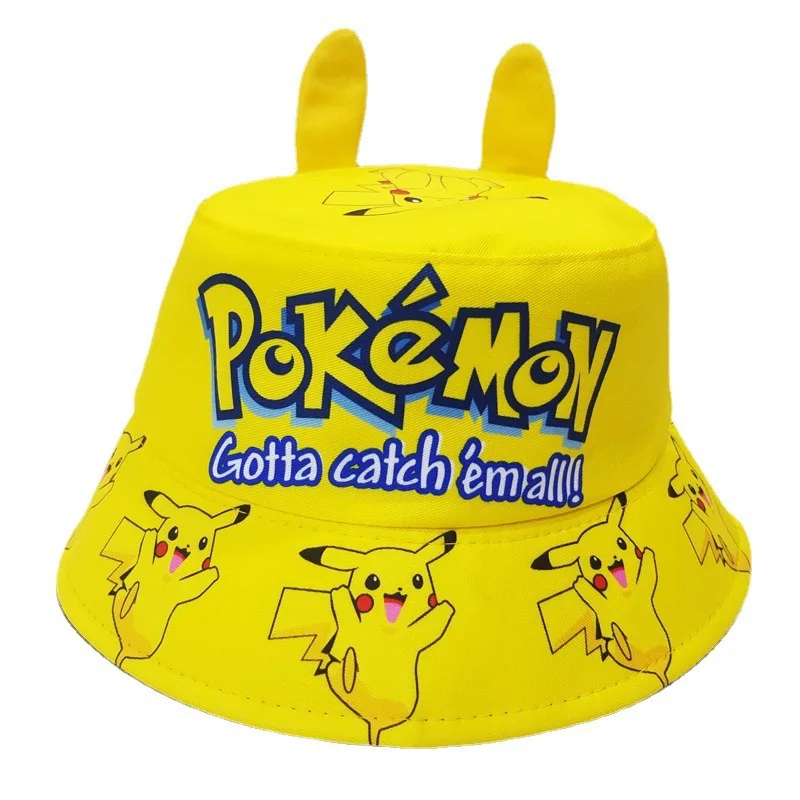 Pokémon Hat Pokemon Fashion Hip Hop Baseball Cap Anime Cartoon Cute Figure Pikachu Fisherman\'s Sun Hat Children Birthday Gift