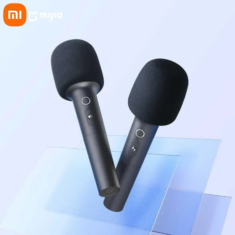 Xiaomi Mijia K-Song Microphone bluetooth 5.1 DSP Noise Cancellation Stereo Sound Effect Double Duet Home KTV with 9 Kinds Sound