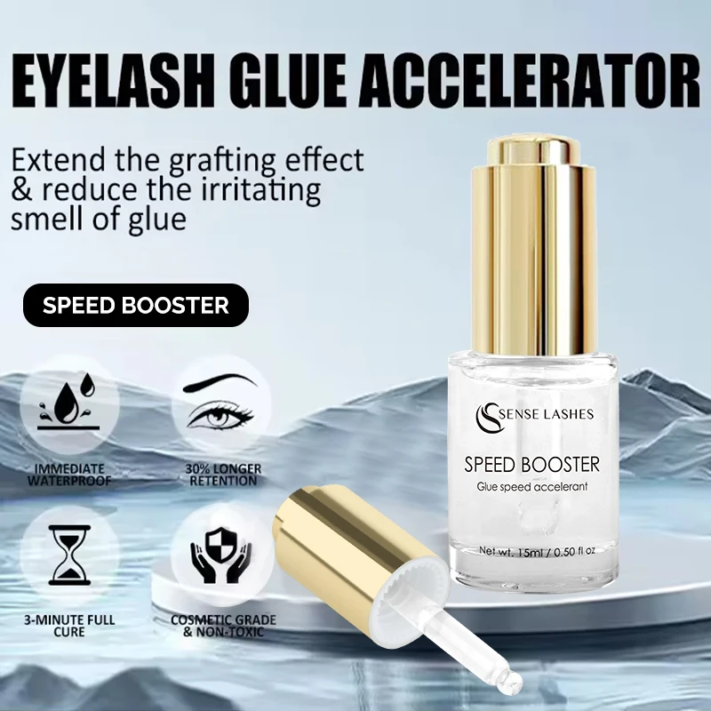 Sense Lashes 15ml Lash Glue Speed Accelerant Retention & Speed Booster Improve Lash Retention and Treatment Time