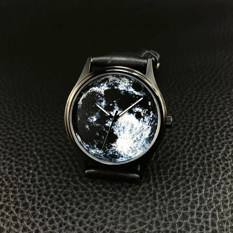 24-Hour shipping creative starry sky black moon couple watch schoolboy friend birthday new year gift photo view 3