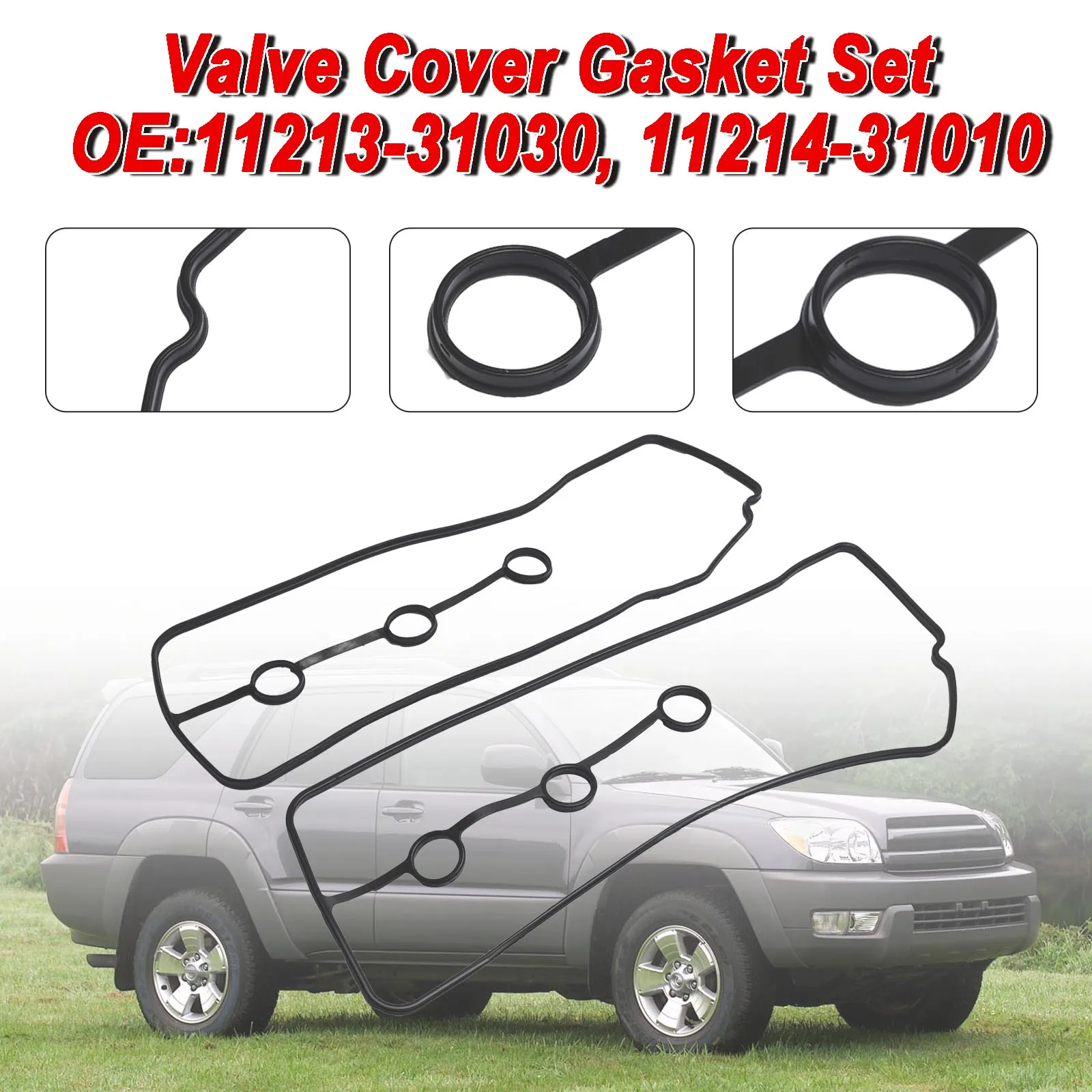 

Artudatech Valve Cover Gasket Set for Toyota 03-09 4Runner 05-15 Tacoma 4.0L V6 Car Accessories