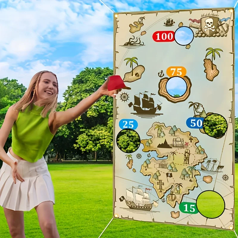 แบนเนอร์เกมโยนแผนที่สมบัติโจรส - Kids Outdoor Bean Bag บทวิจารณ์และราคา