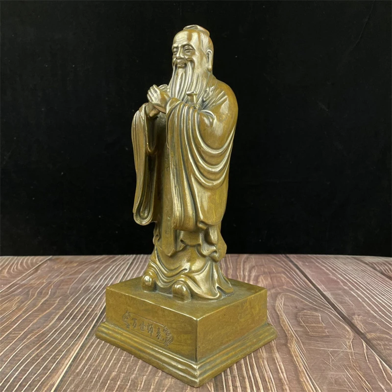 Brass Statue Ornament, Confucianism, Confucius' Quest for Knowledge, Traditional Chinese Studies, Children's Lecture H