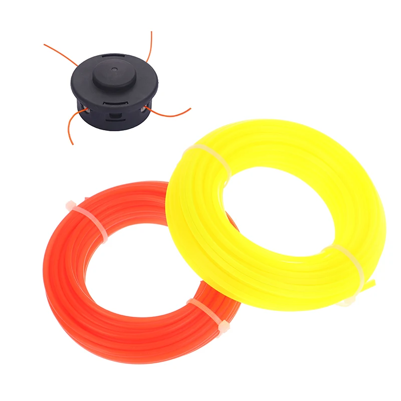 1PC Garden Tool 3mm Nylon Grass Trimmer Line Brush Cutter Head Strimmer Square Rope Mowing Wire Lawn Mower Fildebroussailleuse