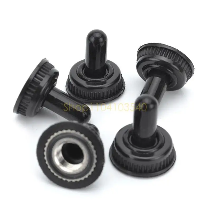 02DC 6mm Screw Mini Toggle Switch Waterproof Rubber Resistance Boot Cover Rocker