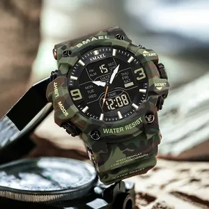 Smael-Men's Call Camouflage Dual Display Camouflage, Digital Shock, Analog, New Style, 8049MC Clocks 8 Main Sales Smael Clock - №6