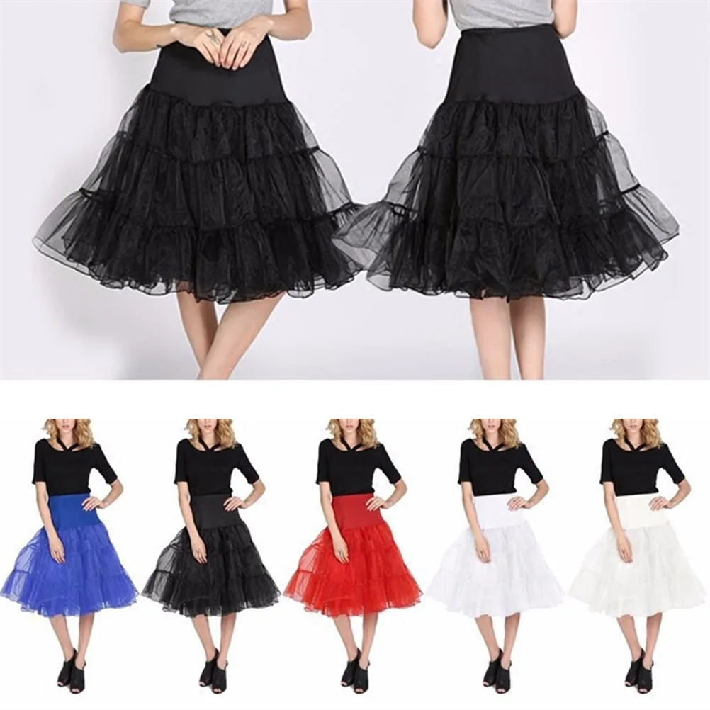 

Royal Blue Hoopless Petticoat Elastic Waist Short Underskirt For Cosplay Dance Party Costume Dress Up Size S