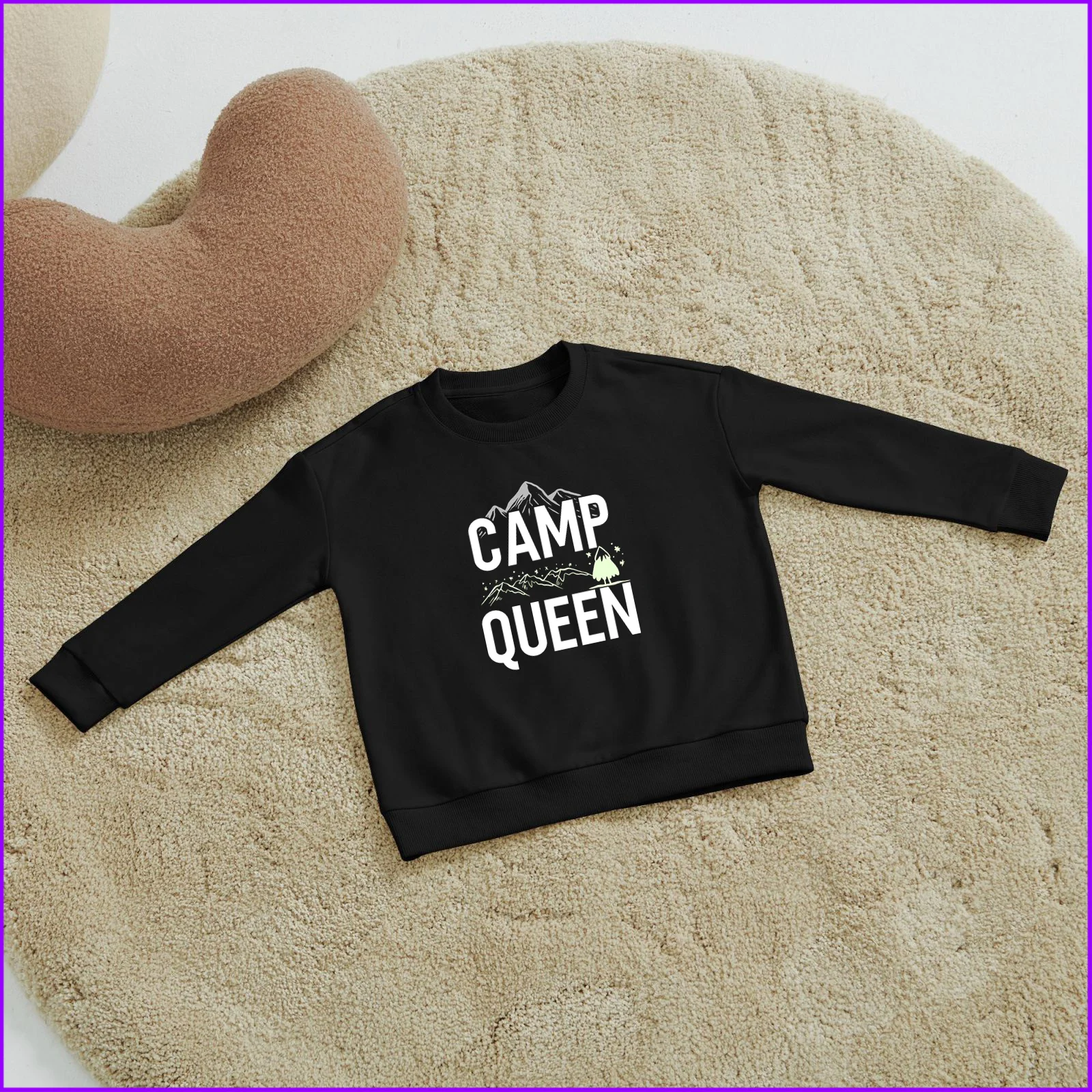 Camp Queen Sja1853 Kids Boys Girls Hoodies Sweatshirts Hoodies Clothing Sweatshirts Tops Teen Clothes Rainbow Friends High Night