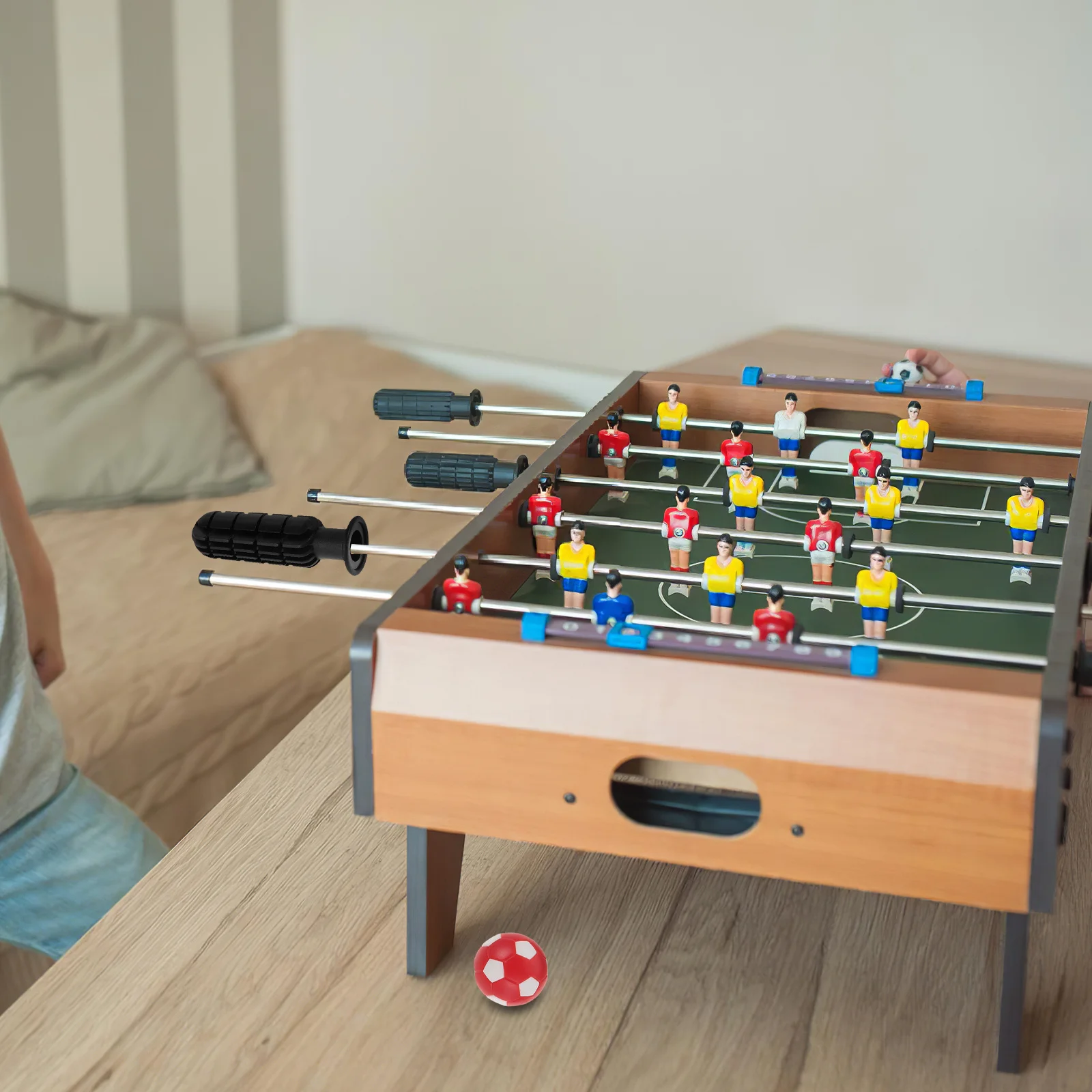 1 Set Tischfußball-Ersatzteile, komplettes Griff-Set, 32 mm Kugeln, robuste Kunststoffkonstruktion für Tischfußball-Zubehör