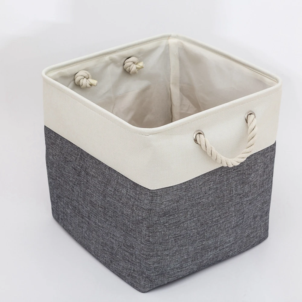 Pet Dog Toy Storage Basket Dog Canvas Bag Foldable Pet Toys Linen Storage Box Bins Toys Organizer Storage Dog Accessories