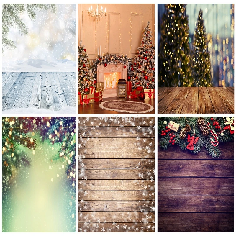 

Christmas Theme Photography Background Snowman Christmas tree Backdrops For Photo Studio Props ZLSY-60