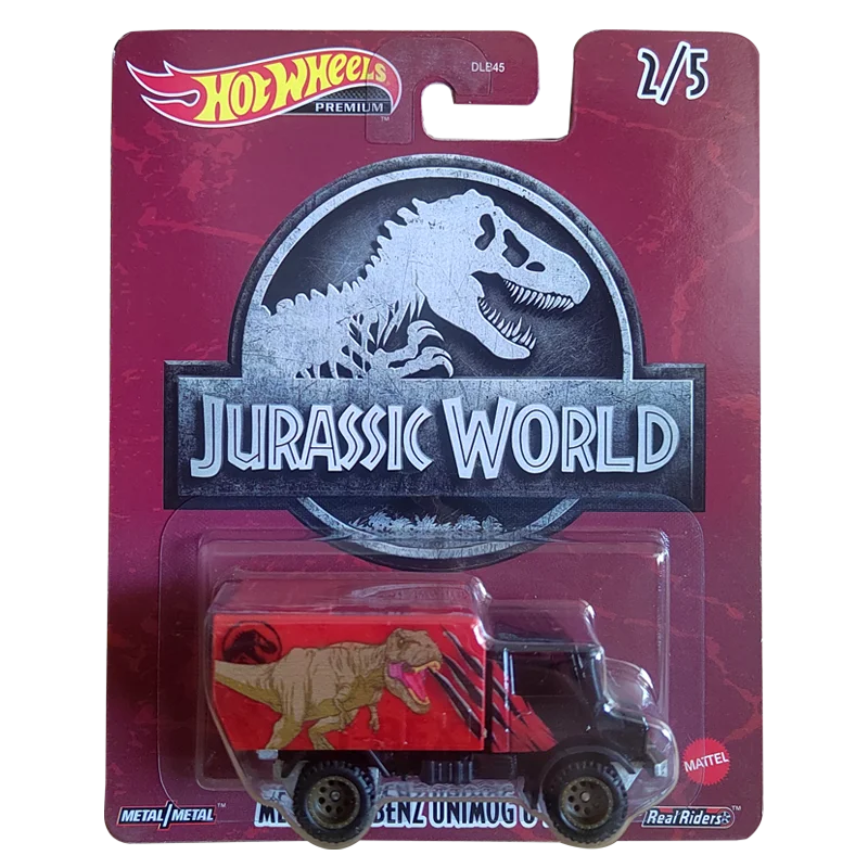 Hot Wheels Premium Metal Real Riders Jurassic World Mini Model Car Toy for Boys Hotwheel Xmas Gift 1/64 Diecasts & Toy Vehicles