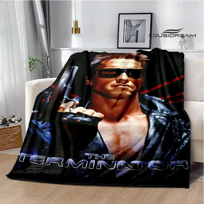 Schwarzenegger Terminator print blankets Children\'s warm blanket soft and comfortable blanket home travel blankets birthday gift