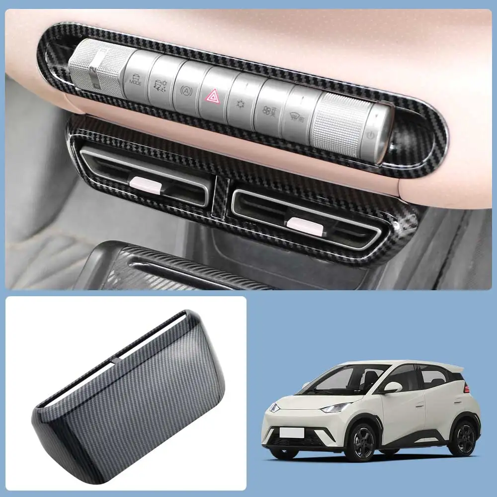 

Для BYD Dolphin Mini Dolphin Surf Seagull 2024 2025 LHD вентиляционная рамка для кондиционера, наклейка, накладка, аксессуары для стайлинга